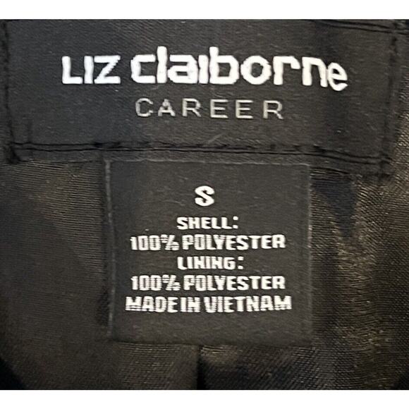 Liz Claiborne Career Women's Blazer Animal Print Small Zip Jacket Professional - Picture 8 of 8